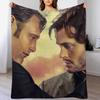 Hannibal und Will Hannigram Sonnenuntergang Ohne Text Wurfdecke Wiederverwendbar Langlebig Weiche Decke für Alle Jahreszeiten