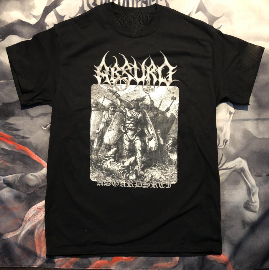 Vtg Absurd German Music Band Heavy Cotton All Size Men Women Black Shirt