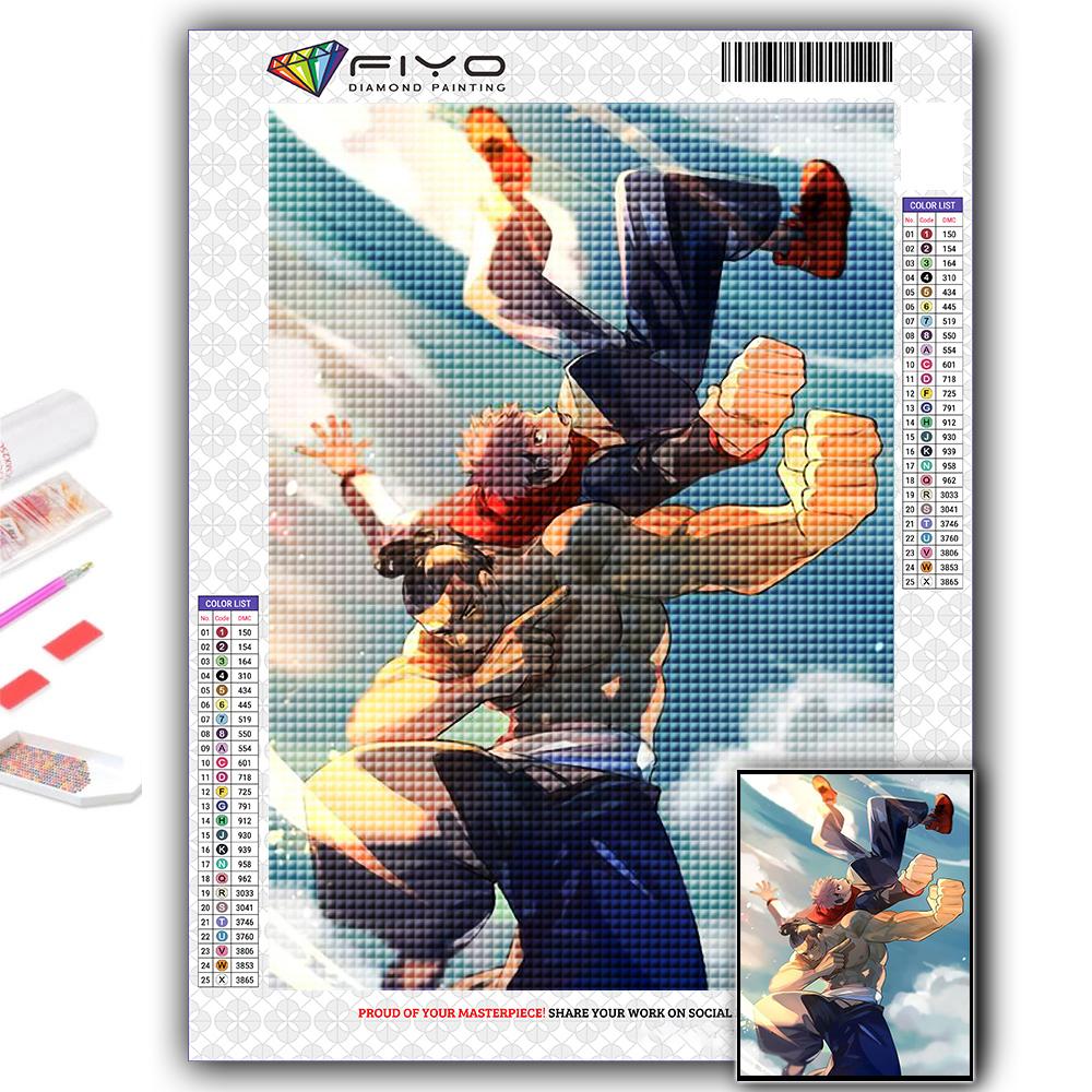 5D DIY Diamond Painting Anime Jujutsu Kaisen Cross Stitch Diamond Art Embroidery  Mosaic Home Deco
