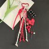 Anti-Lost Cartoon Girl Heart Keychain Hand-Woven Braided Rope Key Chain  Jewelry Accessories