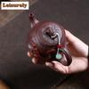 270ml Yixing Paars Klei Theepotten Handgemaakt Draak Hoge Schep Pot Ruweerts Di Chao Groen Klei Thee Weekketel Zisha Theeset Ambacht