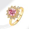 Modischer, verstellbarer, drehbarer Ring mit Sonnenblumenmotiv, hochwertiges Gefühl der Einfachheit, Mori-Hände umarmen personalisierten Fingerring, Handschmuck