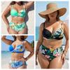 2026 European Plus Size Backless Two-Piece Sexy Swimsuit for Women