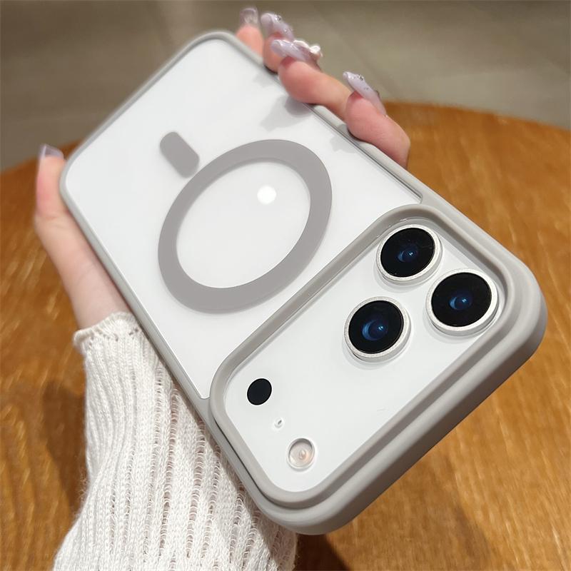 Luxury Magnetic Shockproof Phone Case for iPhone 17 Air 16 15 14 Plus 13 12 11 Pro Max for Magsafe Wireless Charge Cases Cover