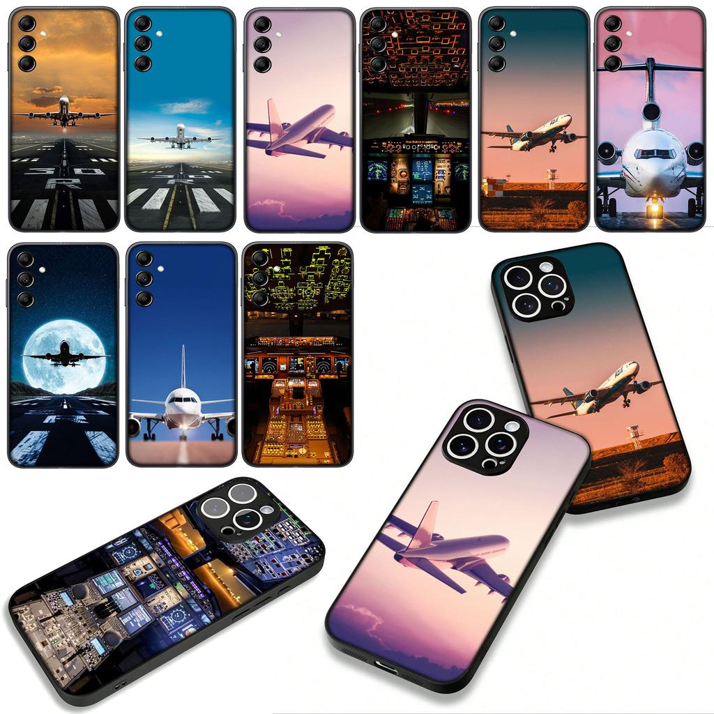 Flugzeug Reise SKY Handyhülle für Xiaomi Redmi Note 14 12 13 ProPlus A4 A3 Pro Plus 12C 13C 14C 5G Hülle