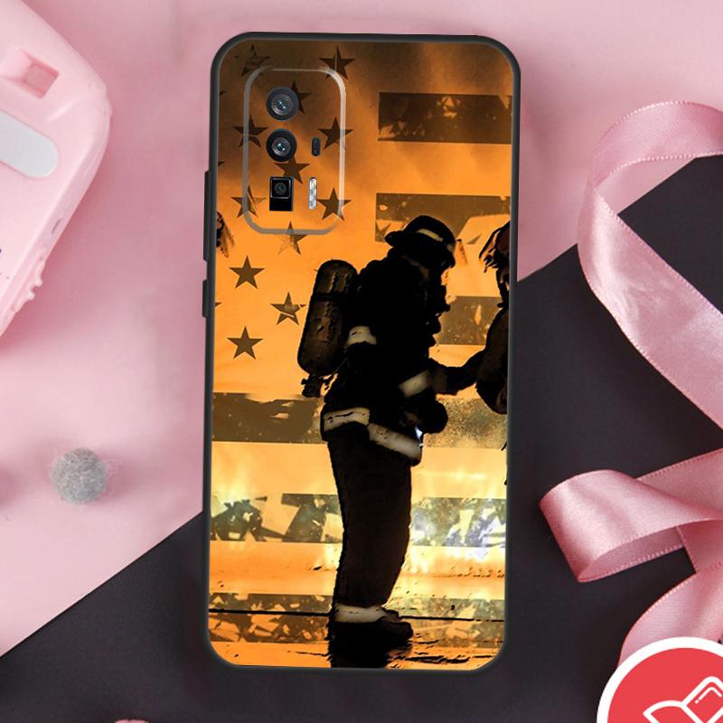 Firefighter Fire Fireman Case For Xiaomi 14 Ultra Mi 15 13 11T 12T 13T 14T Pro POCO X7 Pro X3 X5 X6 F5 F6 F7 Cover
