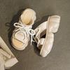 Fashion Thick-Soled Heightening Womens Slippers 2025 Summer Wear New Sandals Thick-Soled Versatile Student Casual Womens Shoes