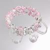 1Pc Sweet Crystal Moon Bracelet Women's Beaded Bracelet Niche Design Super Immortal Student Girlfriend Jewelry