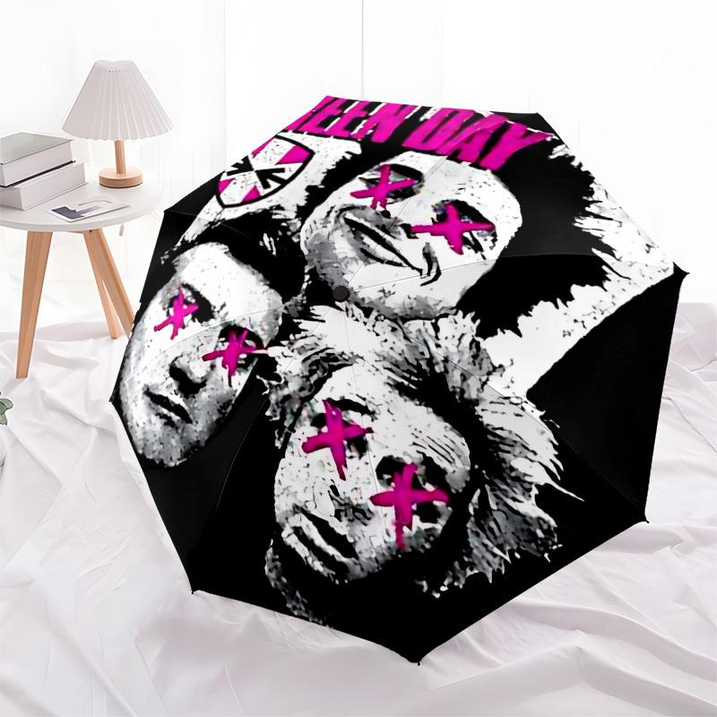 1pc GREEN DAY Automatic Open/Close Umbrella, Lightweight Design for Everyone,Durable Canopy Yy251014039
