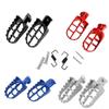 Springs Bolts Motorcycle Foot Pegs Black/Silver Dirt Bike Footrest  Motorcycle Accessories