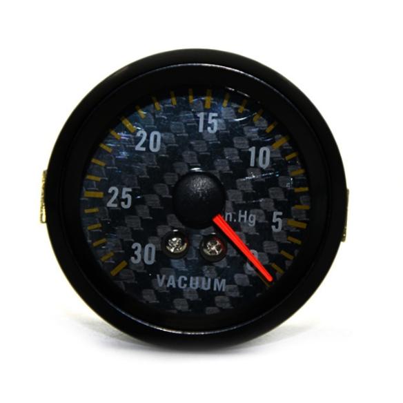 2" 52mm Carbon Fibre Face Black Rim boost gauge bar psi water temp oil temp oil press volts tachometer vacuum gauge+Gauge Pods