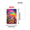 American Retro Denim Theme Greeting Card 36 Sets Rainbow Gradual Change Western Landscape Card Decorative Card