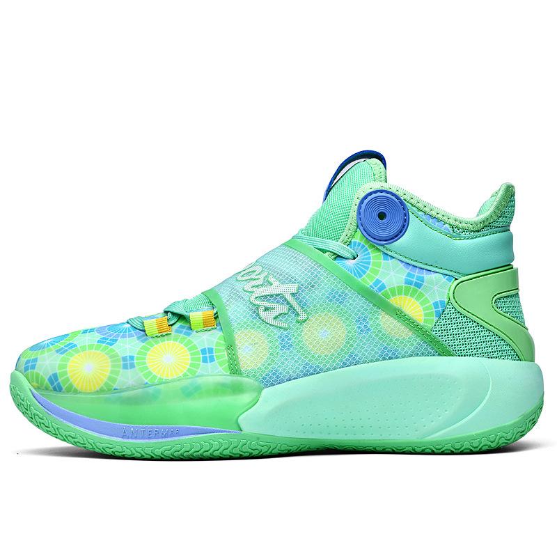 Sonic Basketball Shoes Ultra Light Rubber Plastic Sole Last Sneakers Student Game Boots Velcro Daddy Running Shoes