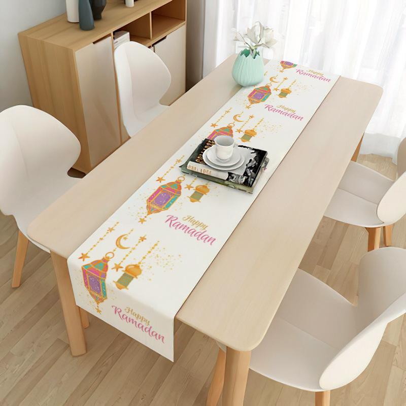 Nappe de style Eid Mubarak, 39 styles, décoration du Ramadan pour la maison, fournitures de fête musulmane islamique, Eid Al Adha Ramadan Kareem, décoration de la maison