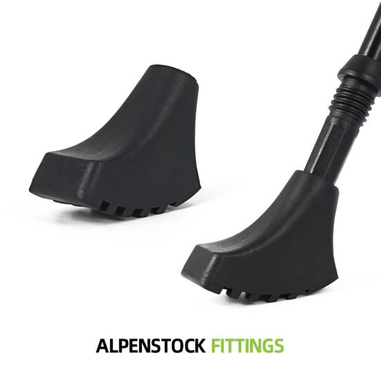 Trekking Pole Tip Protector Shock Resistant Non-slip Design Anti-puncture High Stability Slip-Resistant Trekking Pole Tip Protector Camping Supplies