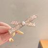 Crystal Bow Hair Clip - Elegant Women's Accessory for Bangs
