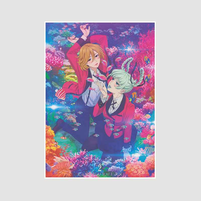 Classic Anime Kakegurui Posters Retro White Paper Manga Figure Poster Decor Prints Clear Image Bedroom Bar Decoration Art Painting Decorative Pictures