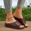 Peep Toe Hollow Out Orthopedische Pantoffels Zomer Dames Orthopedische Wedge Pantoffel Casual Platform Open Toe Sandalen voor Dames