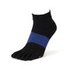 [Tabio] Tabio Racing Run Five-Finger Socks, Sizes 25.0-27.0cm, Made In Japan, Sports Socks, Black