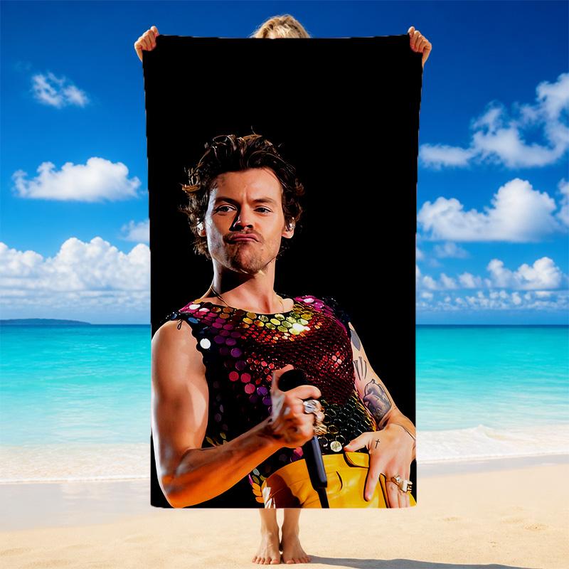 Harry Styles Schnelltrocknendes Mikrofaser-Strandtuch Weich Saugfähig Sandabweisendes Handtuch für Strand Pool Reisen Sommer