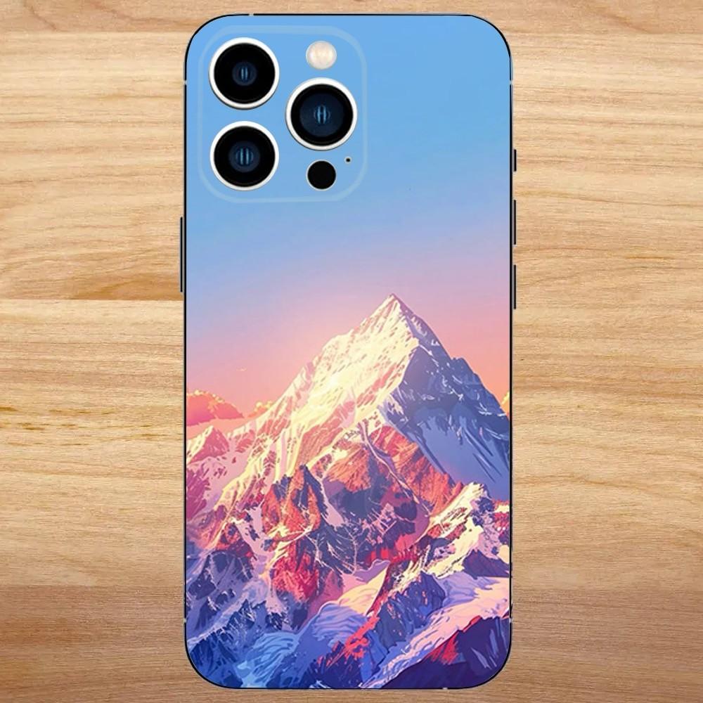 Everest Mountain World First Phone Case For iPhone 16,15,14,13,12,11,Mini,Pro,SE,MAX White Matte Shockproof Cover