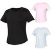 KIM YOUNG JOO GOLF Summer Lycra Women'S Round Short Sleeve T-Shirt Knmlts15