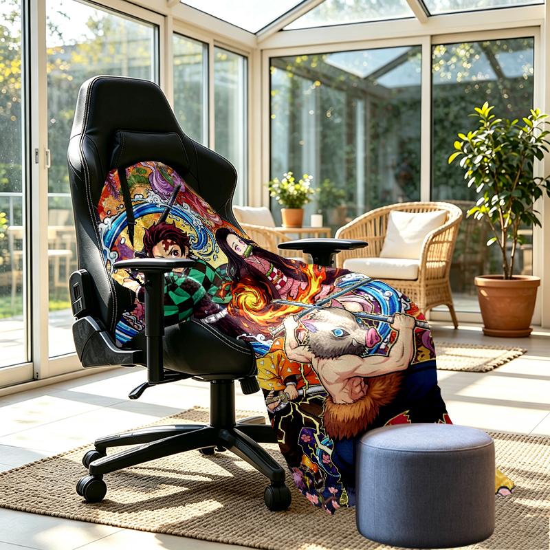 Dämonenjäger Print Decke - Weich & Bequem, für Schlafzimmer, Reisen, Sofa, Heimdekoration - Geburtstags-Weihnachtsgeschenk für Freund