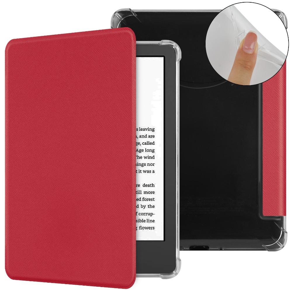 6 Inch E-Reader Case for Kindle Basic 2024/2024 Smart Cover 11/12th Gen C2V2L3 TPU Protective Shell Auto Wake/Sleep Folio Funda