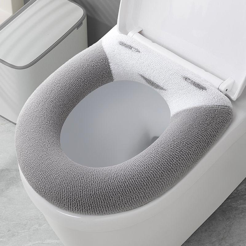1Pcs Toilet Seat Cover Soft Warm Washable Mat Pad Cushion for Bathroom Protection Winter