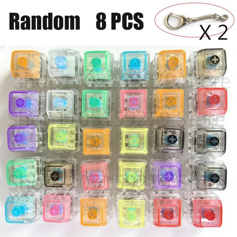 /*Led Keyboard Keychain Fidget Toys Crystal Clicker Sensory Toy For Stress Relief Keyboard Keychain Fidget Gadget For Adults Kid