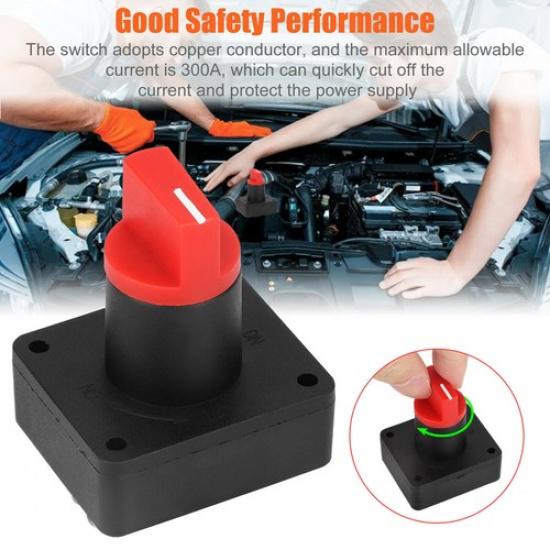 300A Battery Kill Switch Disconnect Isolator Power Cut OFF Car Boat Marine RV
