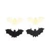 20Pcs Plastic Black Luminous Fake Bat Halloween Decoration Haunted House Props Accessories