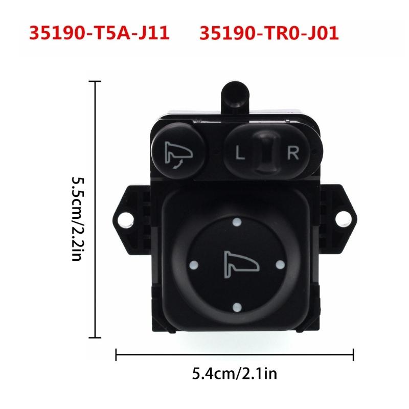 Car Parts Exterior Side Mirrors Control Switch Adjuster Fit for Odyssey 5190-T5A-J11 35190T5AJ11 2012-2017 Daily Driving