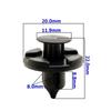 Clip Rivet de Pare-Boue Pare-Chocs de Protection d'Éclaboussures de Radiateur 8 mm pour Moteurs Nissan