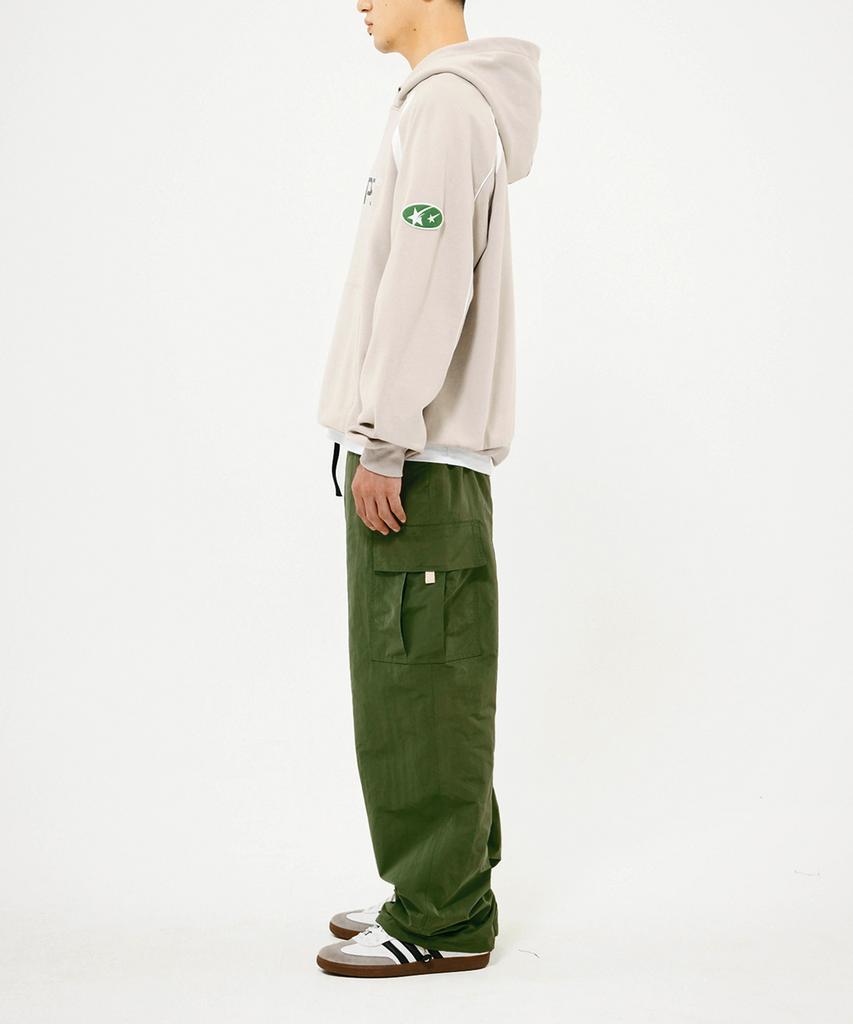 PHYSICAL DEPARTMENT Buckle Belt Cargo Pants Light Grey