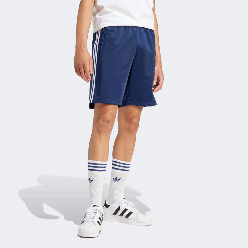 adidas Originals Adicolor Firebird Three-Stripes Colorblock Track Shorts Men Bottoms Navy IM9422