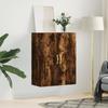 Wall Mounted Cabinet Smoked Oak Finish 69.5 X 34 X 90 Cm