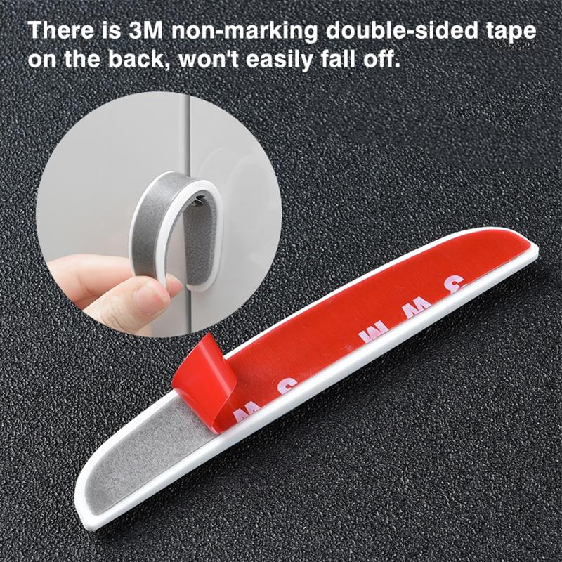 2026 Hot Interior Stickers 4Pcs Rubber Anti Collision Strip Car Door Rearview Mirror Protector Stickers For Lexus F SPORT RX300