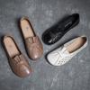 Spring and Summer New Mother Sandals Flat Bottom Non-slip Hollowed Out Elderly Shoes Shallow Mouth Low Top Breathable Retro Sandals