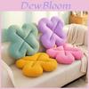 Four Leaf Clover Plush Seat Cushion With High Resilience Filling For Home And Office Comfort