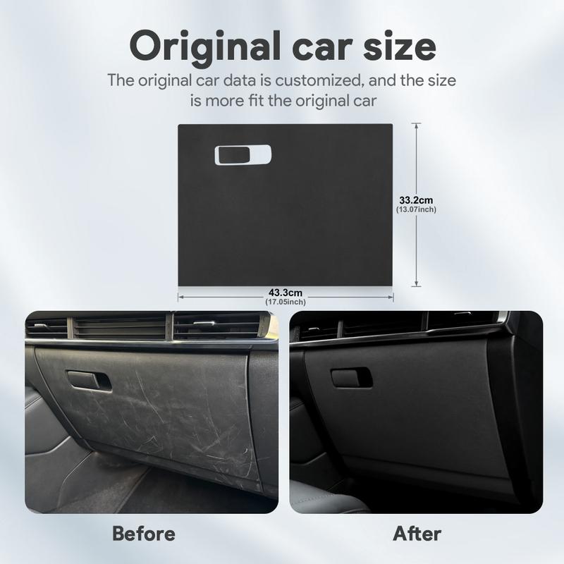 Top Suede Trim LHD RHD Sticker For Mazda 3 Axela BP      2024 2025 Car Copilot Box Anti-kick Protect