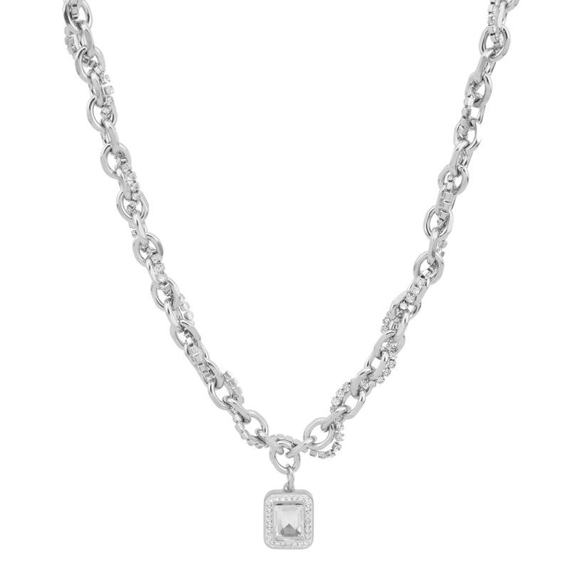 Necklace: Cold wind, rock sugar, gemstone, men's sweatshirt, women's niche design, high-end sweater chain, hip-hop collarbone chain, necklace