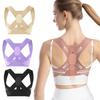 Adjustable Invisible Posture Corrector for Men and Women with Upper Back Support In Breathable Fabric, Available In Beige, Purple, and Black