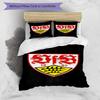 Vfb Fc Crest Printed Pattern Duvet Cover Set – Includes 1 Duvet Cover and 2 Matching Pillowcases Bedroom Decor Christmas Gifts