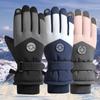 Touchscreen runde Etikett Skihandschuhe Winter Outdoor warm Sport wasserdicht und rutschfest gefüttert verdickte warme Handschuhe