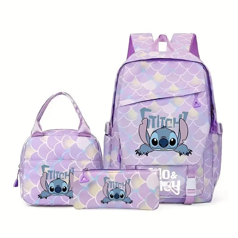 Rucsac Nou Stitch pentru Elevi pentru Începutul Sezonului Școlar, Ușor și Reduce Sarcina, Rucsac cu Capacitate Mare pentru Băieți și Fete din Clasele 1-6