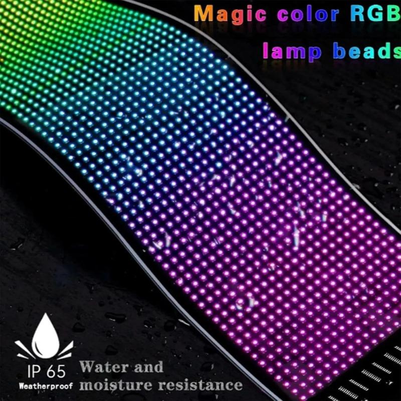 Devil's Eye Light Programmable Led Windshield Display for Car Truck LED Matrix Panel Bluetooth App Remote Control Custom Animate