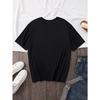 European Size YH250633 1pc Women's Fashion Round Neck Short Sleeve T-shirt with Cat Graphic Print, Comfortable and Stylish Tee