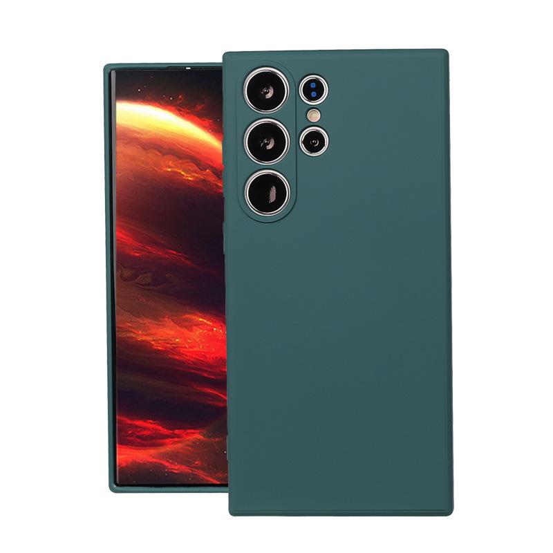 Applicable to Samsung S24ultra imitation liquid silicone S23 mobile phone case NOTE20PLUS skin feeling anti-drop A73