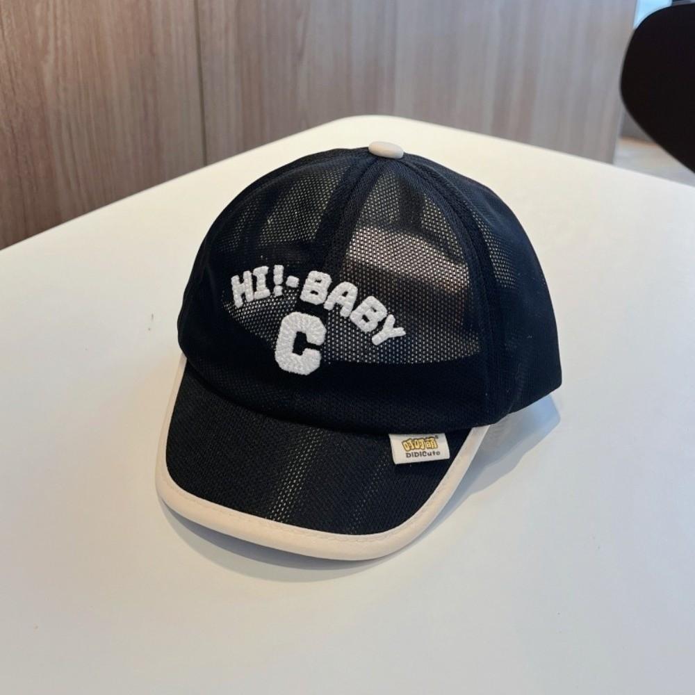 Letter C Baby Baseball Cap Summer Sports Visot Cap Ins Children Peaked Hat Outdoor
